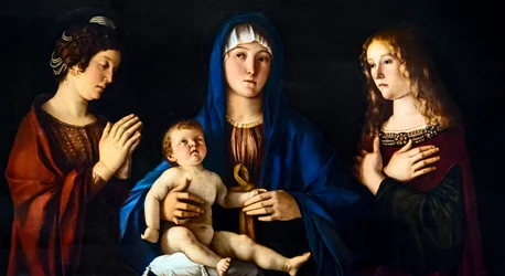Madonna mit Kind und der heiligen Katharina von Alexandrien und Maria Magdalena (Sacra Conversazione)